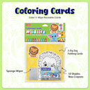 Coloring cards - Wild Life, Color N Wipe Reusable Cards