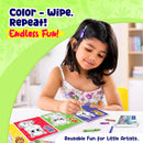 Coloring cards - Wild Life, Color N Wipe Reusable Cards