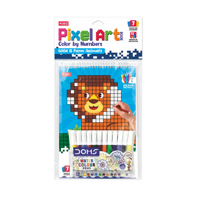 Pixel Art Book - Wild & Farm Animal