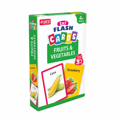 2 in 1 Flash Cards - Fruits & Vegetables