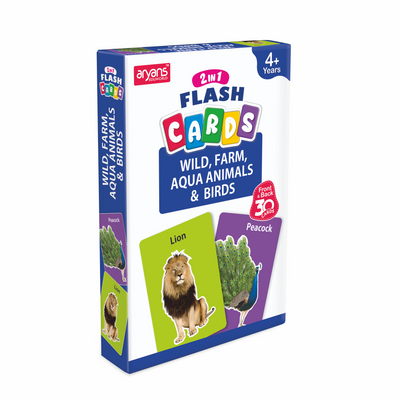 2 in 1 Flash Cards - Animals & Birds