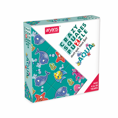 Crazy Square Puzzle - AQUA