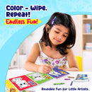 Coloring cards - Sea World, Color N Wipe Reusable Cards