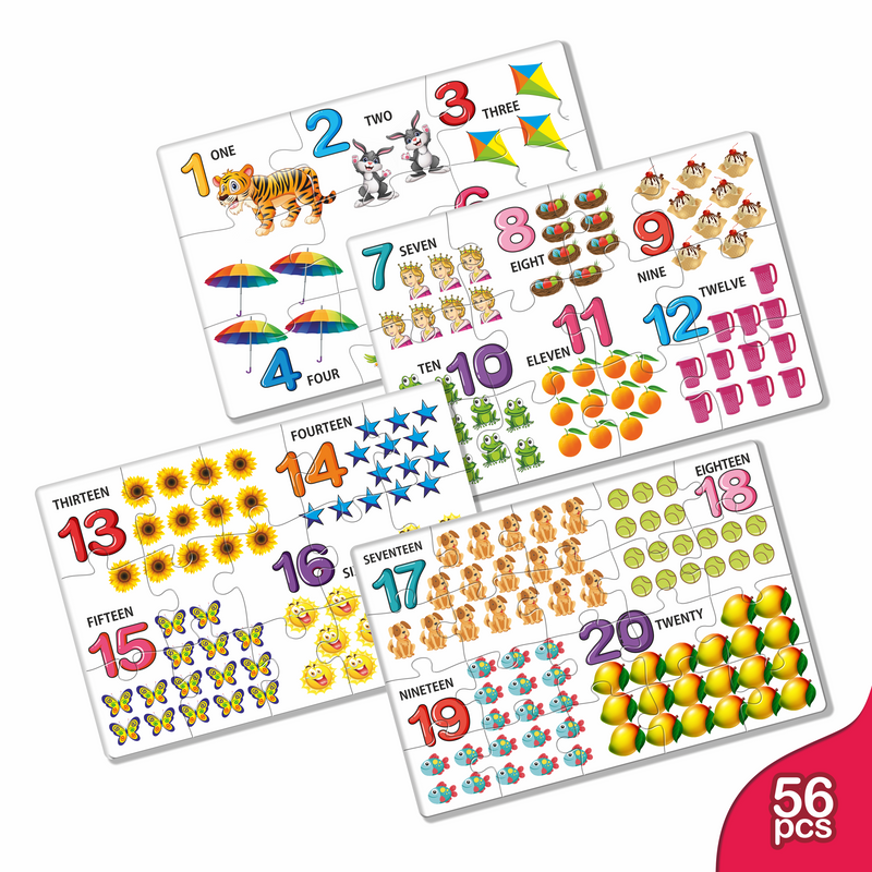 Number Learning Boxes Pre School Puzzle Box - Numbers