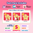 Coloring cards - Space Race, Color N Wipe Reusable Cards