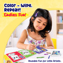 Coloring cards - Insects, Color N Wipe Reusable Cards
