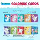 Coloring cards - Dino World, Color N Wipe Reusable Cards