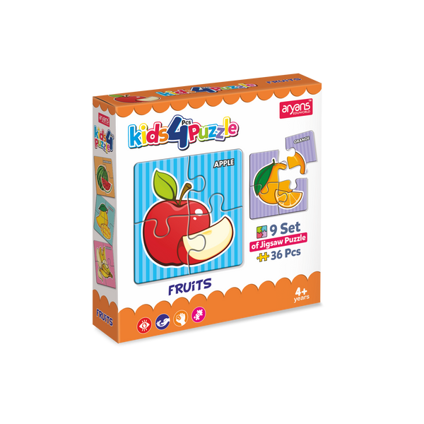 Kids 4Pcs Puzzle (Fruits)