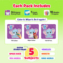Coloring cards - Wild Life, Color N Wipe Reusable Cards
