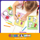 Colour N Wipe Reusable Pad - Aquatic & Dinosaur (PVC)