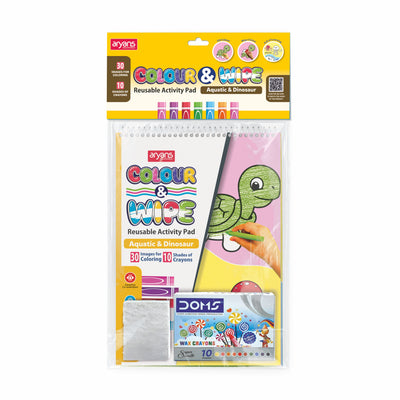 Colour N Wipe Reusable Pad - Aquatic & Dinosaur (PVC)