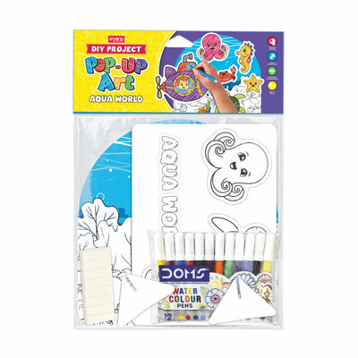 POP-UP ART, DIY PROJECT (Aqua World)