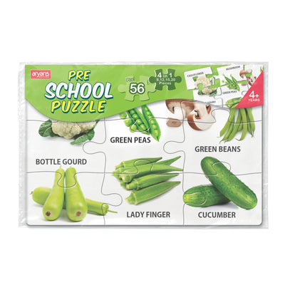 Pre School Puzzle PVC - Vegetables