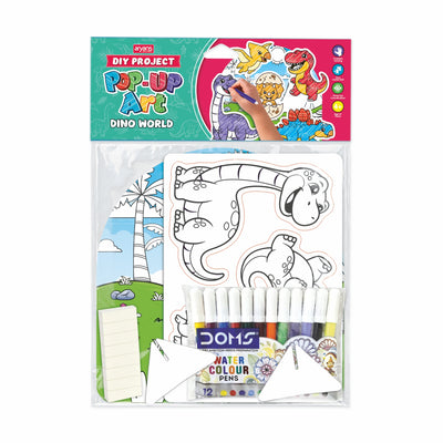 POP-UP ART, DIY PROJECT (Dino World)