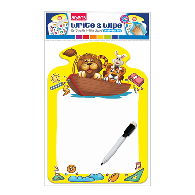 Write & Wipe Reusable Writing Board - Activity Set (ABC)