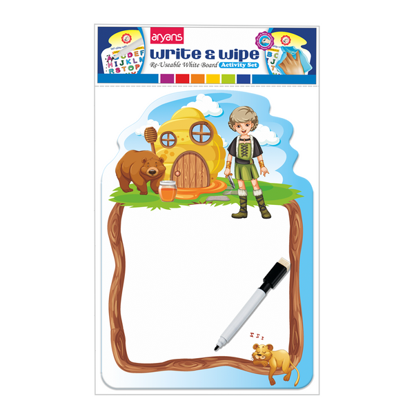 Write & Wipe Reusable Writing Board (Activity Set) (Numbers)